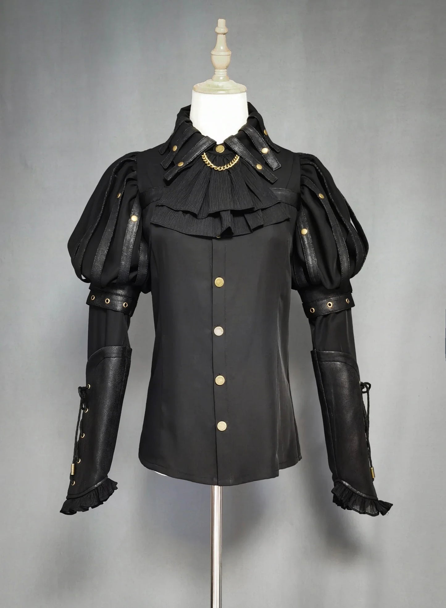 maoxiangshop - Black Fog Beloved Person- Gothic Shirt SK Black Gorgeous Bustier JSK Dress by Fox Trot