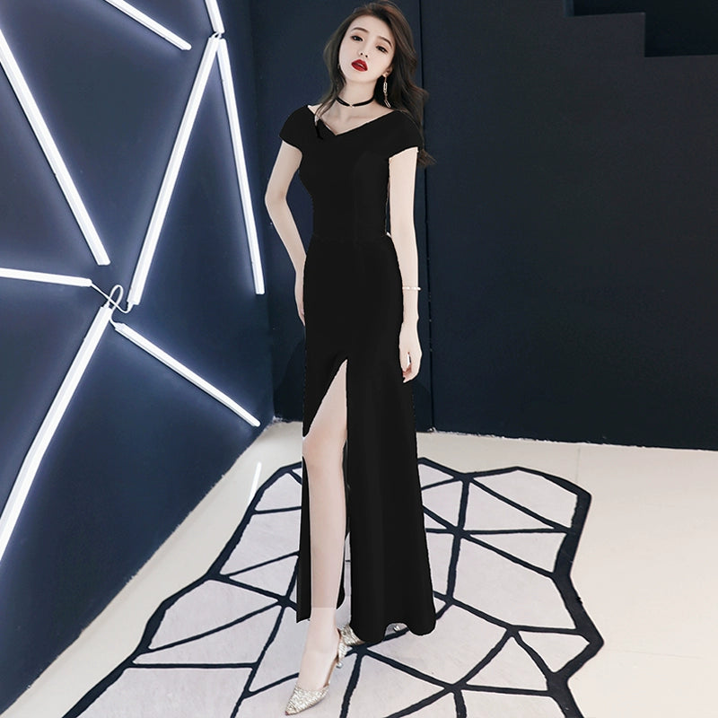 White evening dress dress women's new high-end temperament banquet aura queen elegant celebrity dress long