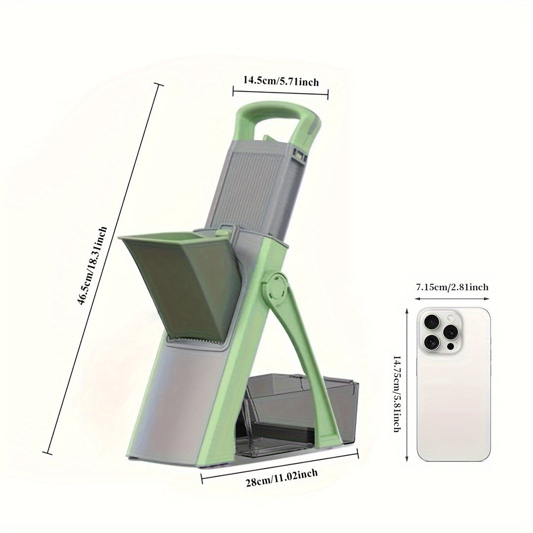 Essential Multi-Functional Vegetable & Fruit Slicer - Safe, Easy-to-Use Kitchen Gadget for Perfectly Sliced Potatoes and More