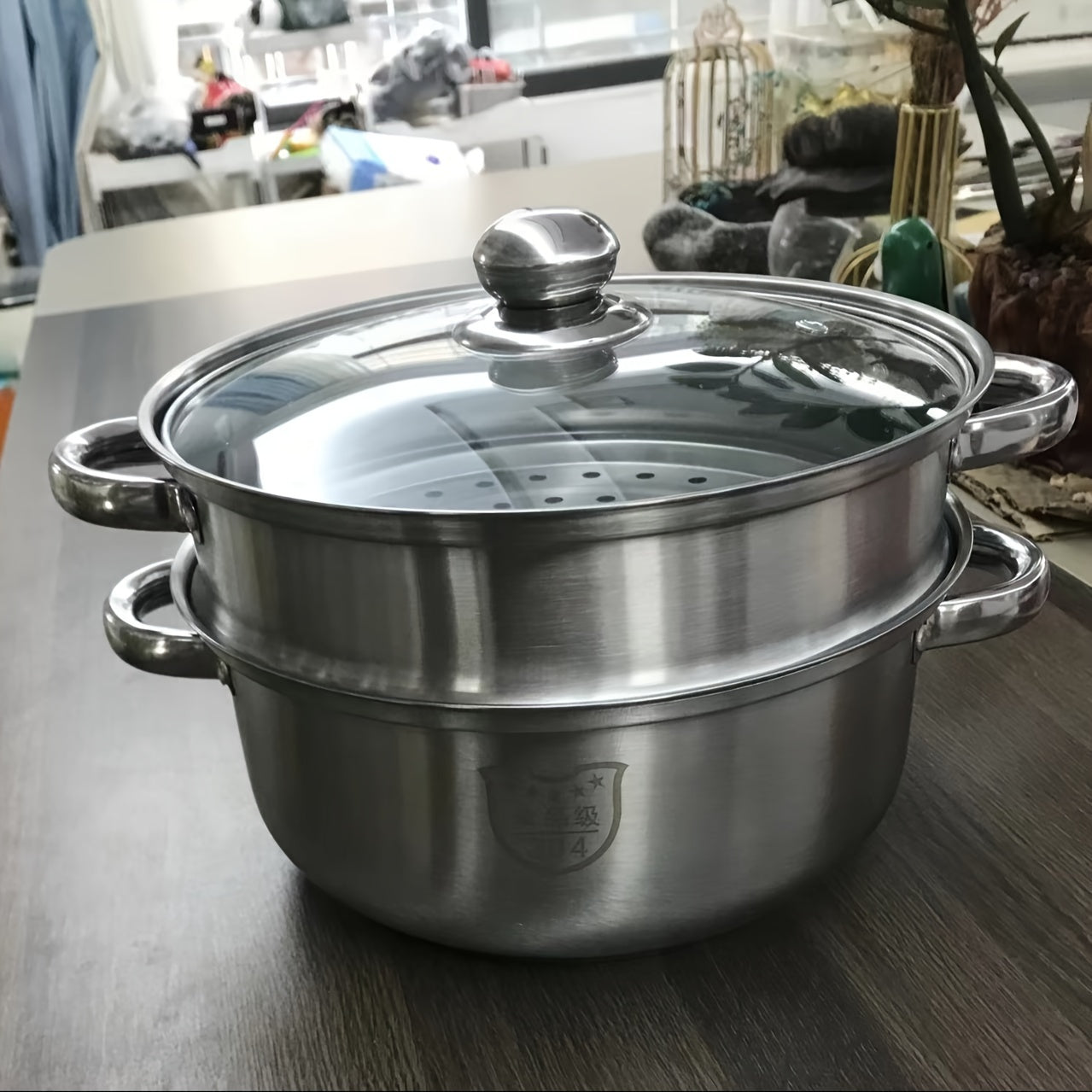 Premium Stainless Steel Cookware Set - Includes Soup, Steamer & Noodle Pots for Home and Outdoor Use