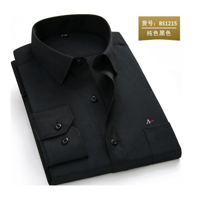 maoxiangshop reserva aramy New men shirt Long Sleeve Men Dress Shirt Fashion Male Business Formal Wear Office Working Shirts white shirt