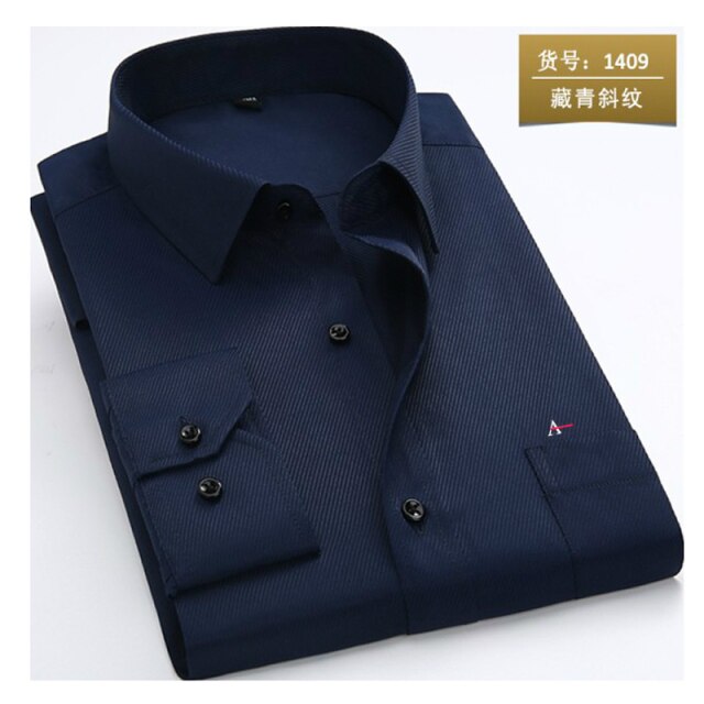 maoxiangshop reserva aramy New men shirt Long Sleeve Men Dress Shirt Fashion Male Business Formal Wear Office Working Shirts white shirt