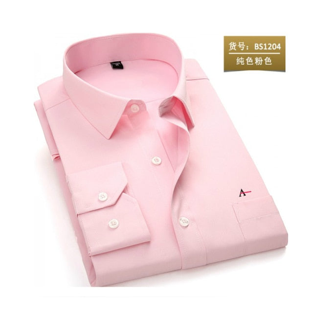 maoxiangshop reserva aramy New men shirt Long Sleeve Men Dress Shirt Fashion Male Business Formal Wear Office Working Shirts white shirt