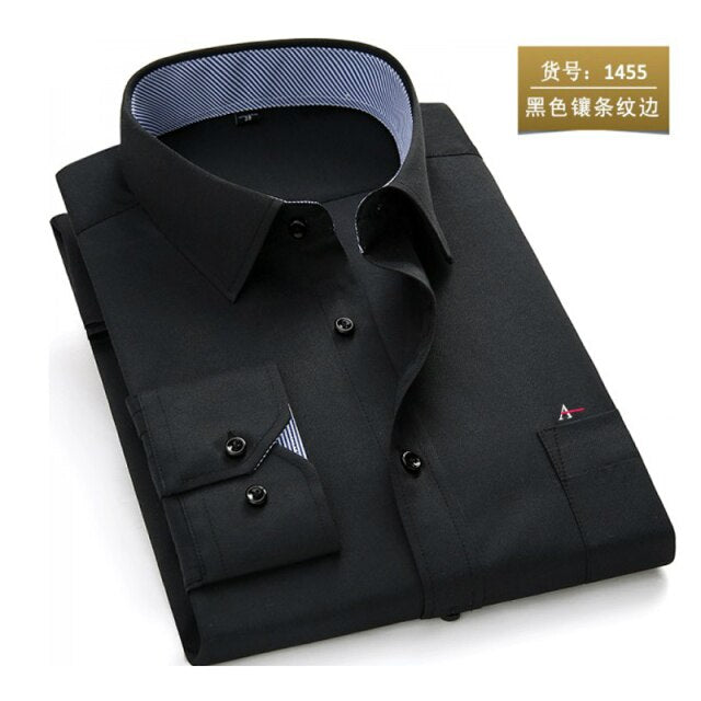 maoxiangshop reserva aramy New men shirt Long Sleeve Men Dress Shirt Fashion Male Business Formal Wear Office Working Shirts white shirt