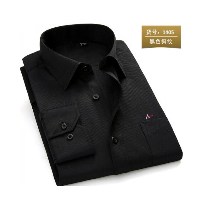 maoxiangshop reserva aramy New men shirt Long Sleeve Men Dress Shirt Fashion Male Business Formal Wear Office Working Shirts white shirt