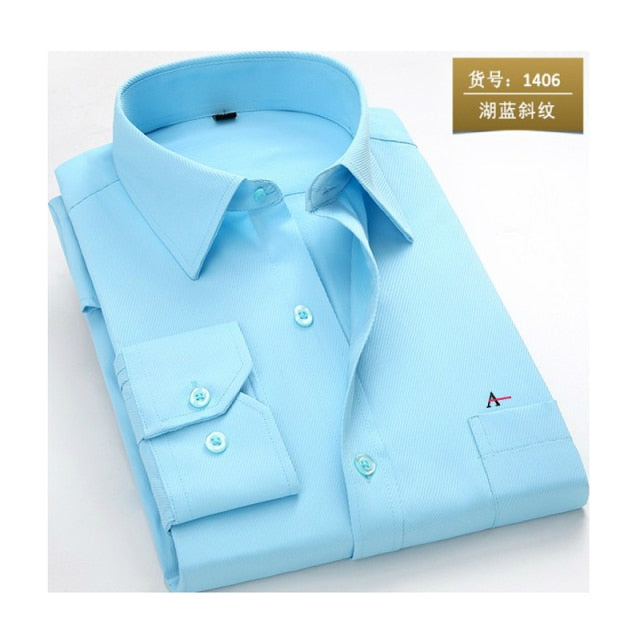 maoxiangshop reserva aramy New men shirt Long Sleeve Men Dress Shirt Fashion Male Business Formal Wear Office Working Shirts white shirt