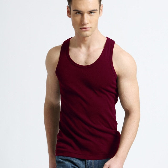 TFETTER Men's Underwear Cotton Tank Top Men High Quality Bodybuilding Singlet Sleeveless Slim Fit Vest Men Tank Tops