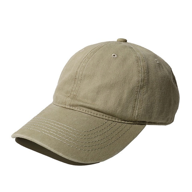 Solid Spring Summer Cap Women Ponytail Baseball Cap Fashion Hats Men Baseball Cap Cotton Outdoor Simple Vintag Visor Casual Cap