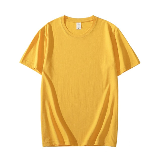 New Summer 100% Cotton Men's T Shirt Casual Short Sleeve Black White Pink Gray Basic T Shirts Daily Casual Tops Tees 4XL