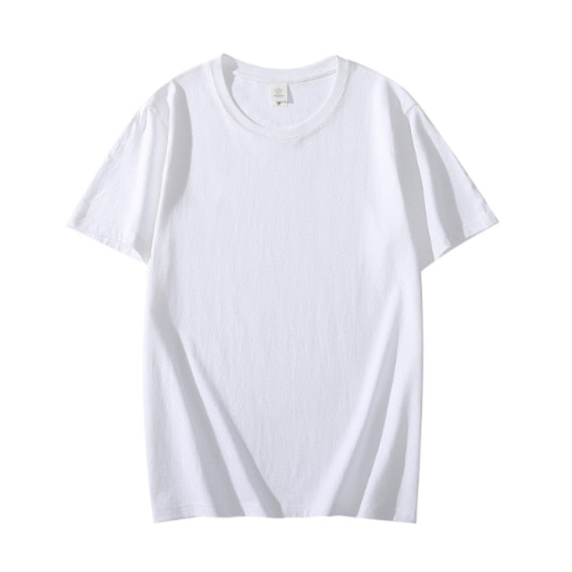 New Summer 100% Cotton Men's T Shirt Casual Short Sleeve Black White Pink Gray Basic T Shirts Daily Casual Tops Tees 4XL