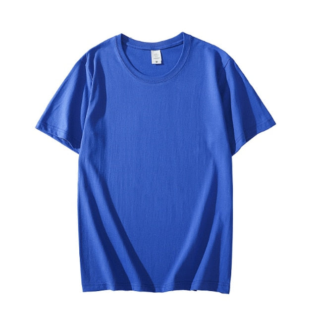 New Summer 100% Cotton Men's T Shirt Casual Short Sleeve Black White Pink Gray Basic T Shirts Daily Casual Tops Tees 4XL