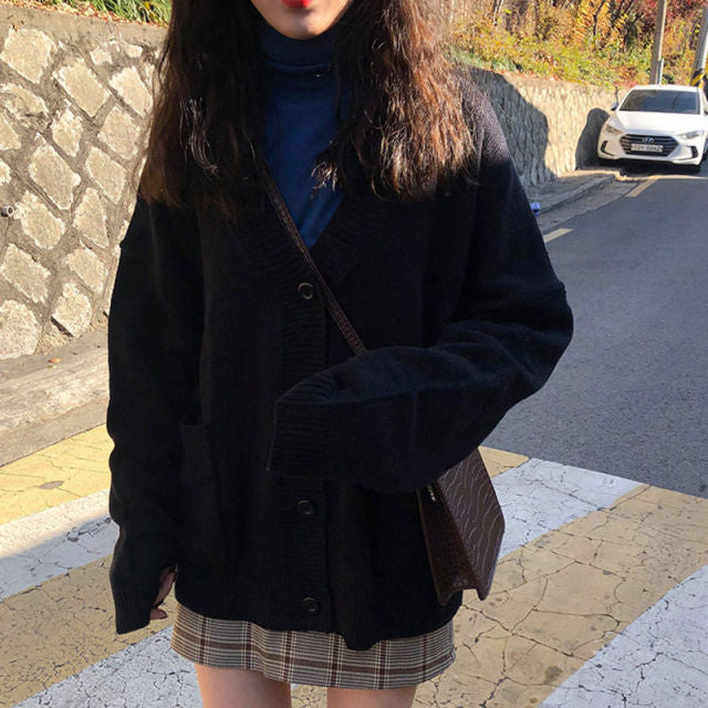 Sweaters Women Cardigan V-Neck Long Sleeve Fashion Loose Breathable Casual Knitting Female 7 Colors Autumn Comfortable Elegant