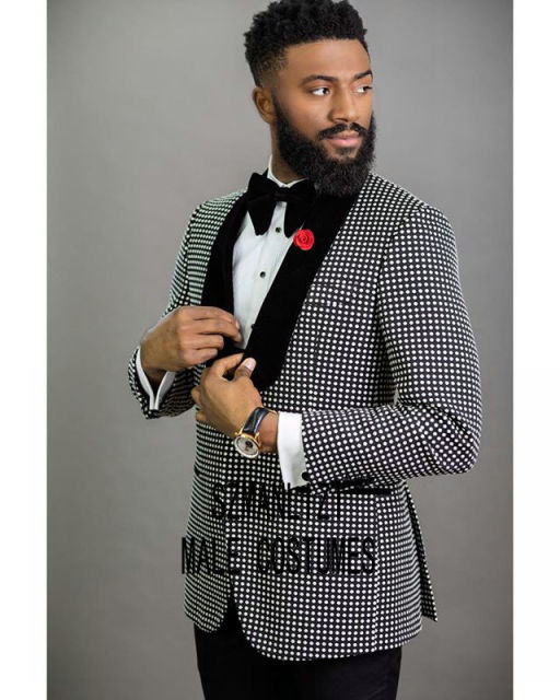 Men Black Double Breasted Wedding Groom Suit With Pants Tuxedo For Men Wedding Suits Prom Best Man Suit (Jacket+Pants+Bow)