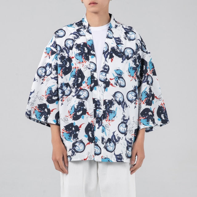 Japanese shirt men kimono Chinese kimono geisha new arrival Japanese street clothing harajuku kimono