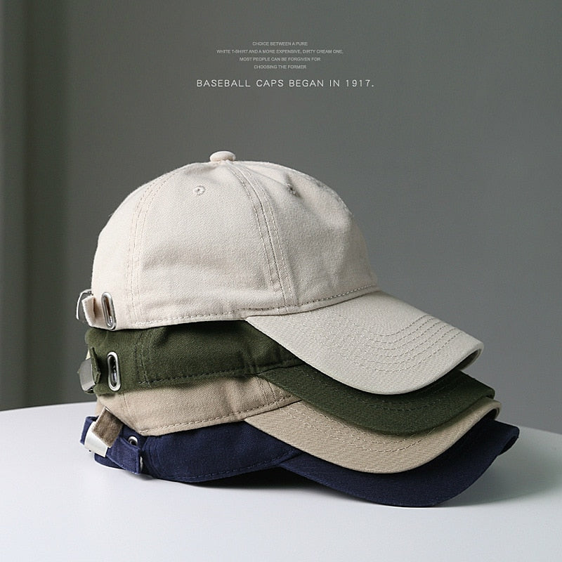 SLECKTON High Quality Cotton Baseball Cap for Men and Women Fashion Solid Snapback Hat Dad Hat Washable Summer Sun Hat Wholesale