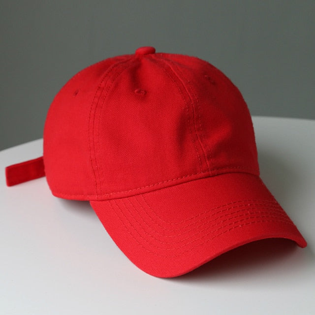 SLECKTON High Quality Cotton Baseball Cap for Men and Women Fashion Solid Snapback Hat Dad Hat Washable Summer Sun Hat Wholesale