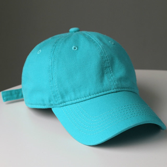 SLECKTON High Quality Cotton Baseball Cap for Men and Women Fashion Solid Snapback Hat Dad Hat Washable Summer Sun Hat Wholesale