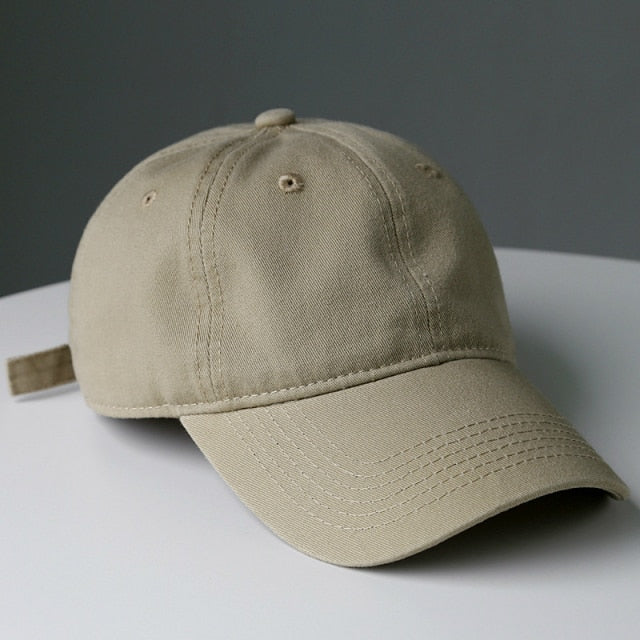 SLECKTON High Quality Cotton Baseball Cap for Men and Women Fashion Solid Snapback Hat Dad Hat Washable Summer Sun Hat Wholesale