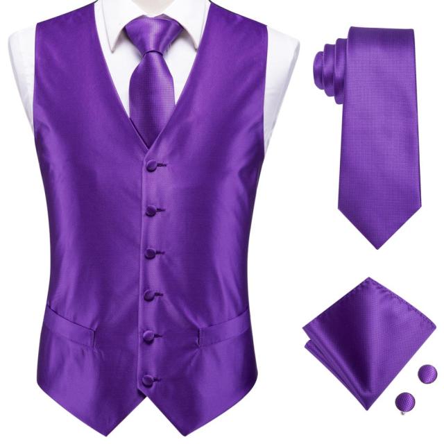 Hi-Tie 100% Silk Men's Waistcoat for Men Suit Vintage Fashion Formal Brown Paisley Dress Vests Men Wedding Party formal Dresses