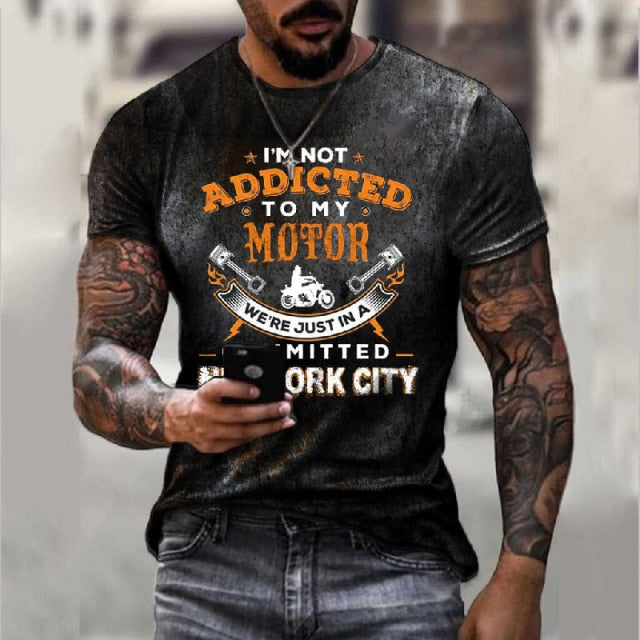 Summer New Mens T Shirts Oversized Loose Clothes Vintage Short Sleeve Fashion 66 Letters Printed O Collared Tshirts For Men