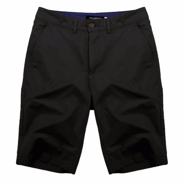 Casual Summer Shorts Men Cotton Knee Length chinos shorts Vintage Casual Men Shorts Fashion masculina Big Large Size 44
