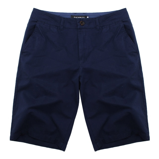 Casual Summer Shorts Men Cotton Knee Length chinos shorts Vintage Casual Men Shorts Fashion masculina Big Large Size 44
