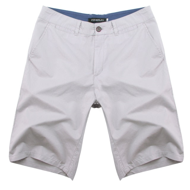 Casual Summer Shorts Men Cotton Knee Length chinos shorts Vintage Casual Men Shorts Fashion masculina Big Large Size 44