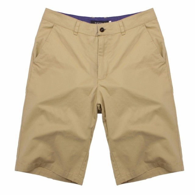 Casual Summer Shorts Men Cotton Knee Length chinos shorts Vintage Casual Men Shorts Fashion masculina Big Large Size 44