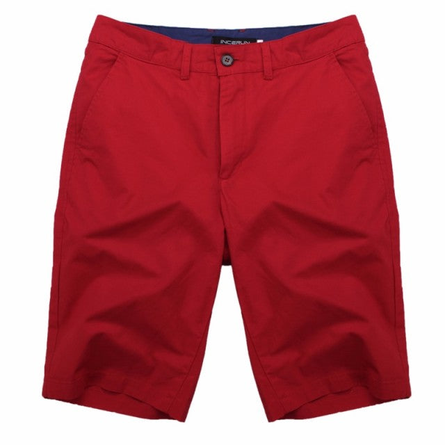 Casual Summer Shorts Men Cotton Knee Length chinos shorts Vintage Casual Men Shorts Fashion masculina Big Large Size 44