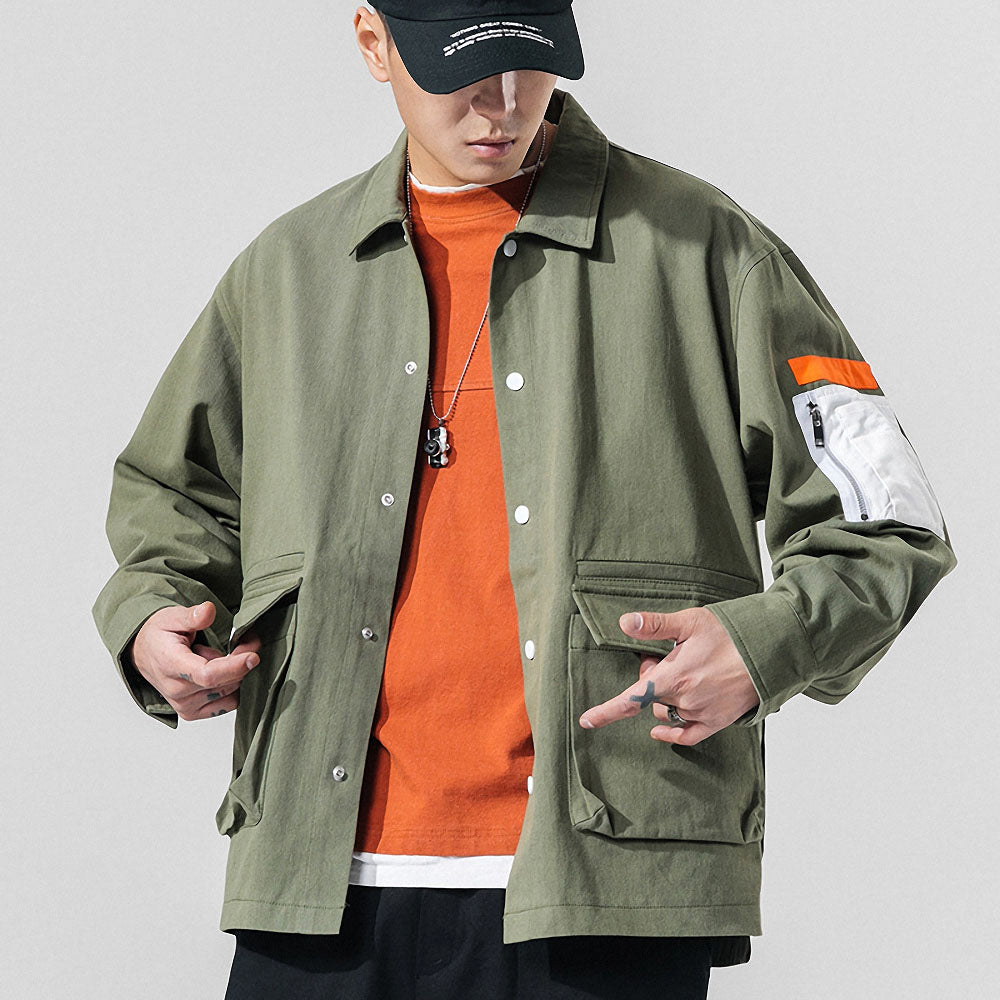 Men's Long Sleeve Cotton Shirts Loose Streetwear Autumn Korean Style Casual Fashion Harajuku Male Oversize Clothing High Quality
