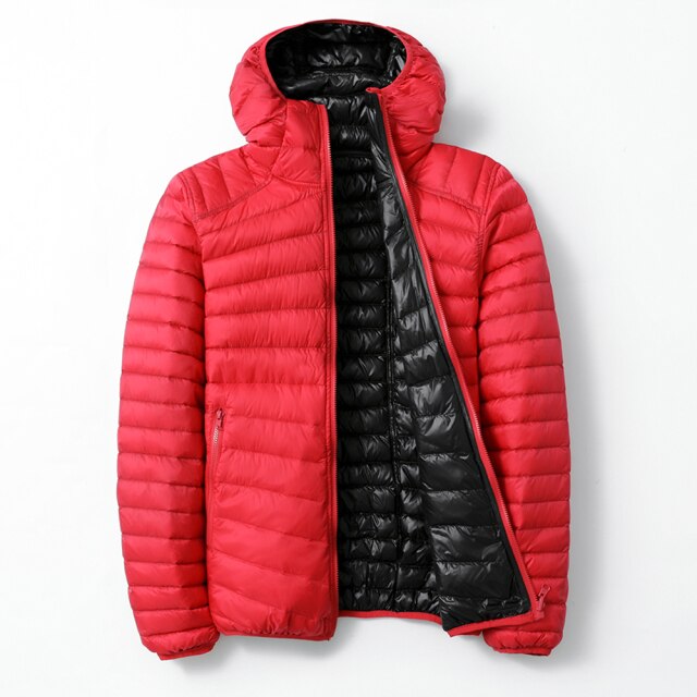 Women's Jackets Outwear Down Jackets Women Ultra Light Hooded Basic Jacket Feather Famale Jackets Two Side Reversible Warm Coat