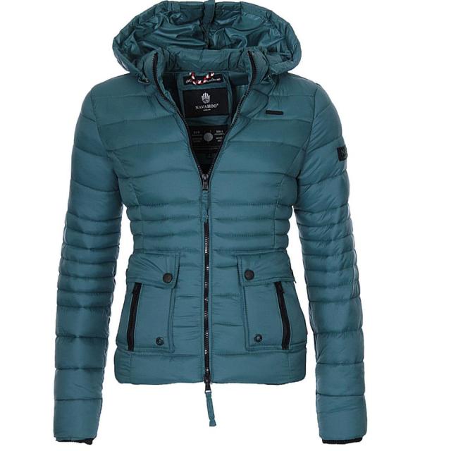 maoxiangshop Women Winter Jacket Coat Warm Clothes Puffer Parkas Fashion Outwear Slim Fit Solid Casual Hooded Coat Women Parka