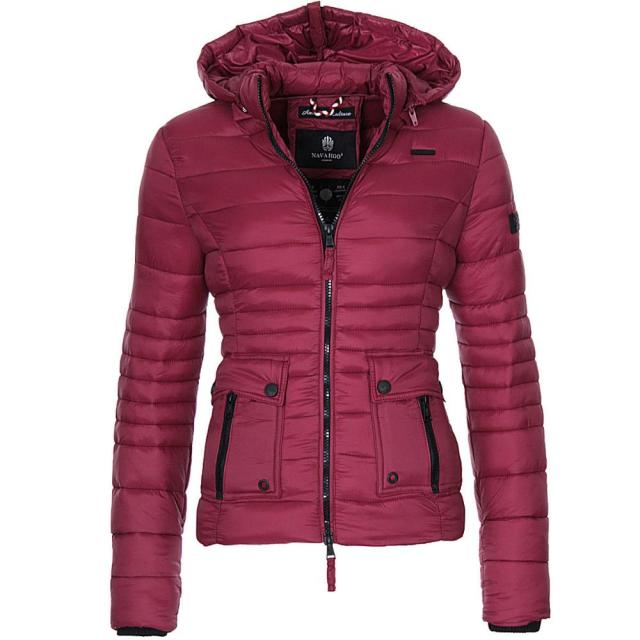maoxiangshop Women Winter Jacket Coat Warm Clothes Puffer Parkas Fashion Outwear Slim Fit Solid Casual Hooded Coat Women Parka