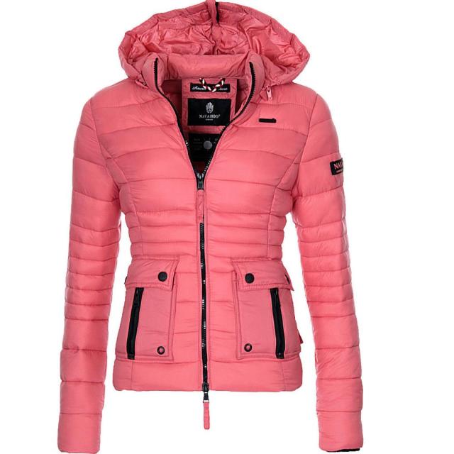 maoxiangshop Women Winter Jacket Coat Warm Clothes Puffer Parkas Fashion Outwear Slim Fit Solid Casual Hooded Coat Women Parka
