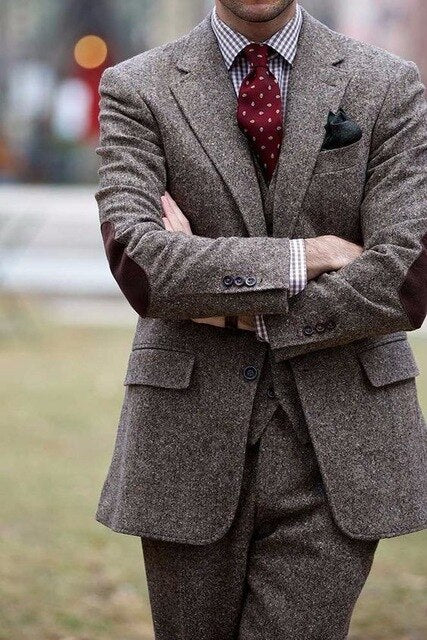 Latest Coat Pant Designs Yellow Brown Double Breasted Men Suit Terno Slim Fit Skinny 3 Piece Tuxedo Custom Blazer Masculino