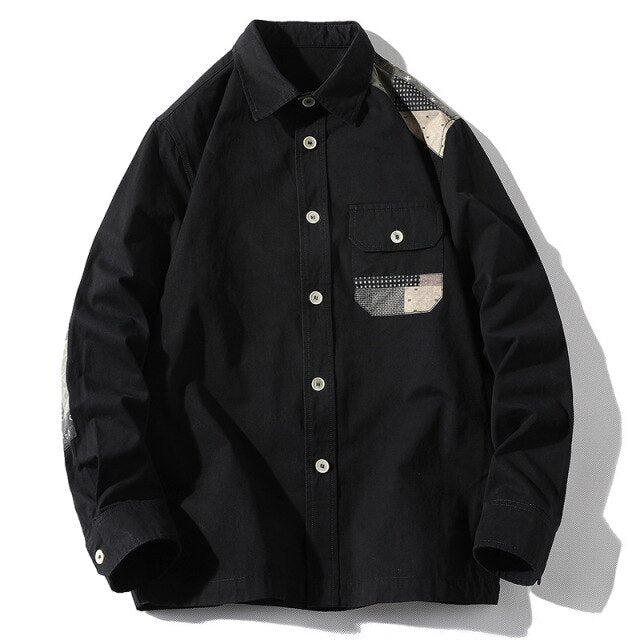 High Quality 100% Cotton Men's Shirts Casual Fashion Streetwear Solid Color Autumn Long Sleeve Male Korean Plus Size Clothes Top
