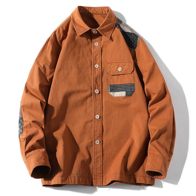 High Quality 100% Cotton Men's Shirts Casual Fashion Streetwear Solid Color Autumn Long Sleeve Male Korean Plus Size Clothes Top