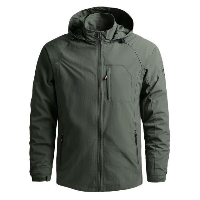 Men's Jacket Spring and Autumn Cross-border Thin Section Mountaineering Outdoor Casual Sports Windbreaker Hooded Jacket