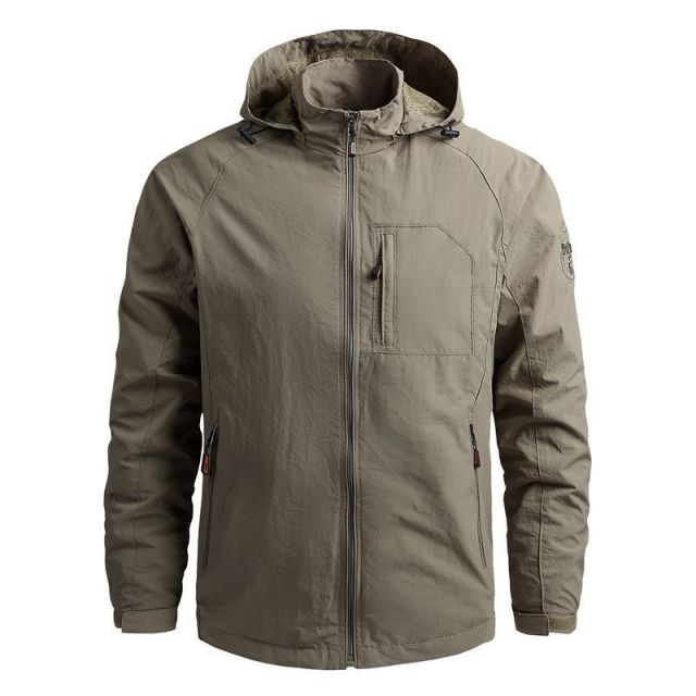 Men's Jacket Spring and Autumn Cross-border Thin Section Mountaineering Outdoor Casual Sports Windbreaker Hooded Jacket