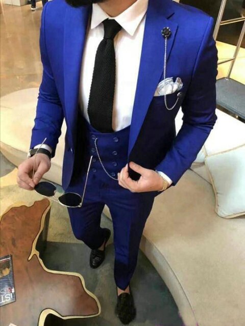 Pieces Casual 3 Prom Wedding Suits For Men Groom Tuxedos One Button Notch Lapel Groomsmen Best Man Suit Wedding Mens Suits