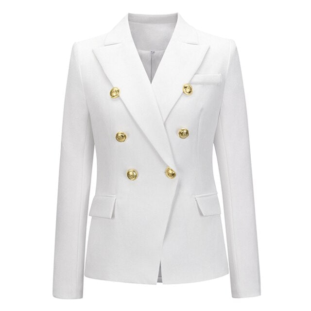 Winter Autumn Women Coats Long Sleeve Plaid Fashion Slim Female Blazer Office Business Jackets For Women Plus Size Clothing