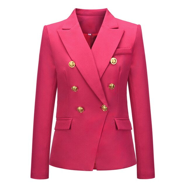 Winter Autumn Women Coats Long Sleeve Plaid Fashion Slim Female Blazer Office Business Jackets For Women Plus Size Clothing