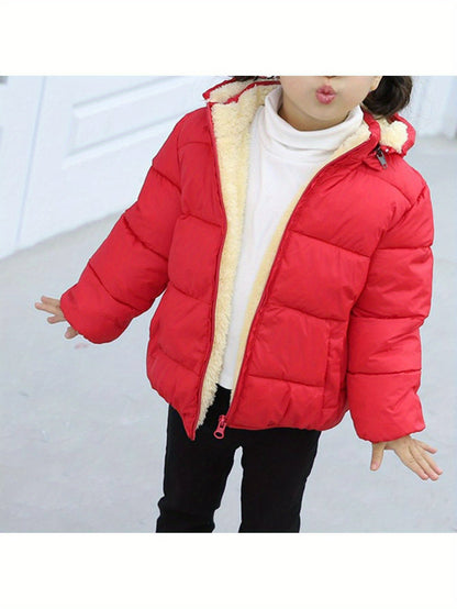 Winter Coats for Toddler Kids Baby Boys Girls Padded Light Puffer Jacket Outerwear Down Jacket with Hood