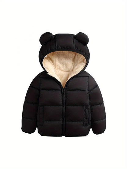 Winter Coats for Toddler Kids Baby Boys Girls Padded Light Puffer Jacket Outerwear Down Jacket with Hood