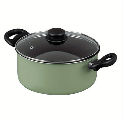 7-piece non-stick pan set: black aluminum, kitchen cooking, a combination of fashion and practicality