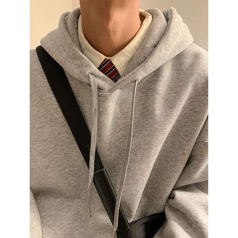 maoxiangshop Spring and Autumn Set of Harajuku Pullover Men's Fashion Round Neck Couple Loose Casual Sports Men Pullover Men