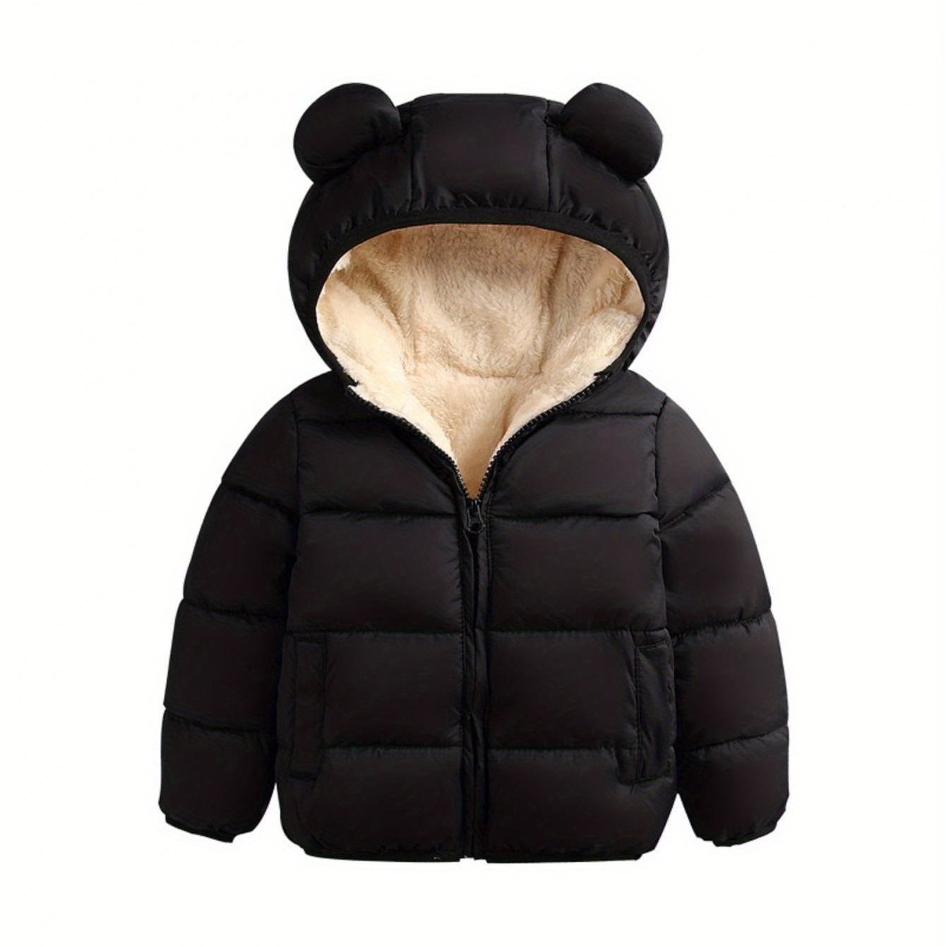 Winter Coats for Toddler Kids Baby Boys Girls Padded Light Puffer Jacket Outerwear Down Jacket with Hood