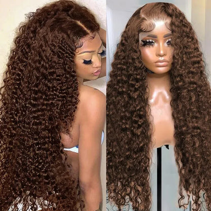 13x4 Loose Deep Wave Brazilian Human Hair Wigs 32 34 Inch Transparent Synthetic Curly Lace Front Wig For Black Women