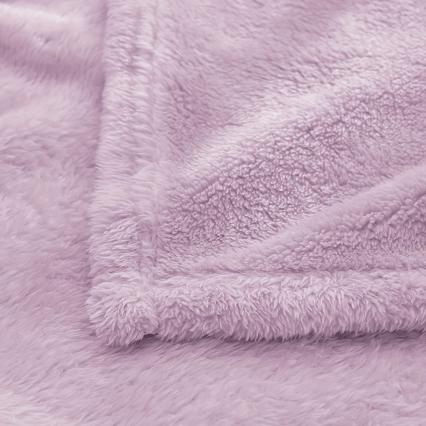 1pc Polar Fleece Luxury Throw Blanket, Lilac Purple Solid Color Cozy Super Soft And Warm Plush Microfiber 280GSM Blanket For Bed Sofa Couch