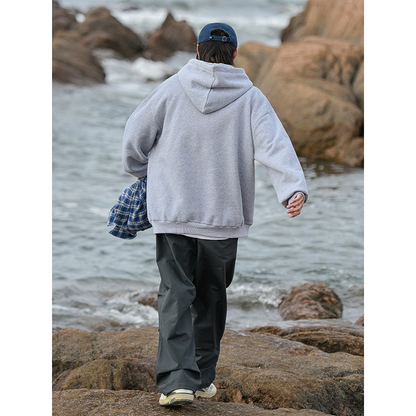 maoxiangshop Spring and Autumn Set of Harajuku Pullover Men's Fashion Round Neck Couple Loose Casual Sports Men Pullover Men